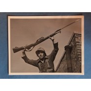 Soldat français avec son fusil