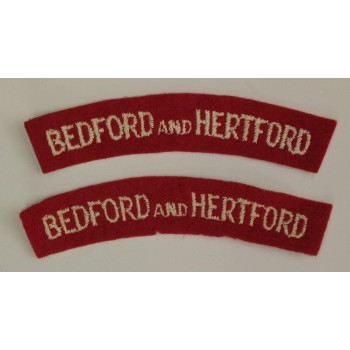 Titres d'épaule Bedford and Hertford (La Paire)