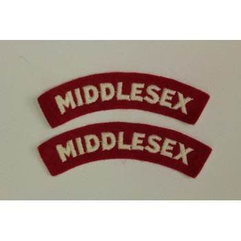 Titres d'épaule Middlesex (La paire)