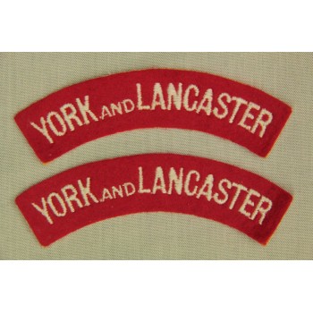 Titres d'épaule York and Lancaster (La paire)