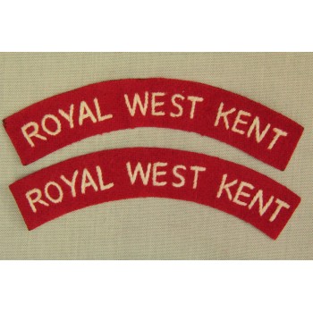 Titres d'épaule Royal West Kent (La paire)