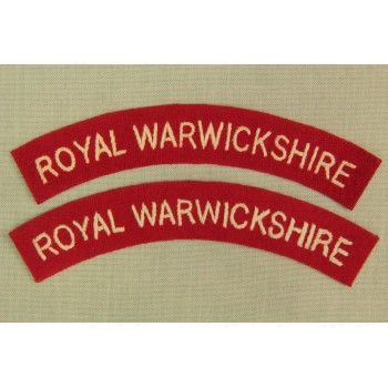 Titres d'épaule Royal Warwickshire (La paire)