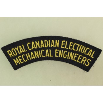 TITRE D' EPAULE ROYAL CANADIAN ELECTRICAL AND MECHANICAL ENGINEERS 2ème GM