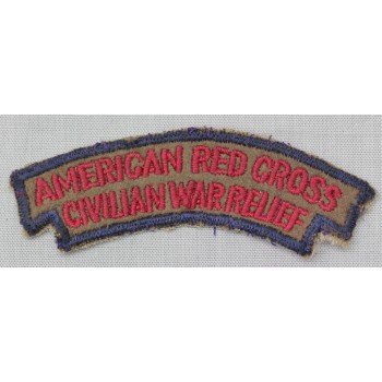 INSIGNE AMERICAN RED CROSS CIVILIAN WAR RELIEF US 2ème GM
