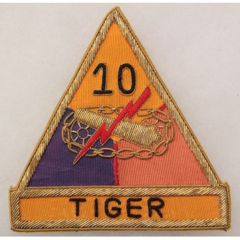 10th US ARMORED DIVISION "TIGER" bullion made