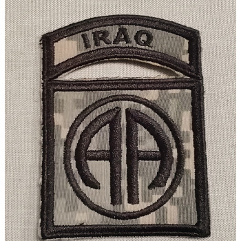 INSIGNE TISSU 82nd AIRBORNE IRAQ COMBAT TOUR