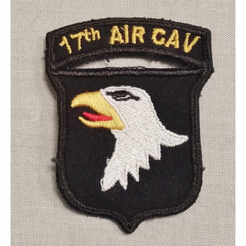 INSIGNE TISSU 101st AIRBORNE 17th AIR CAV IRAQ/AFGHANISTAN