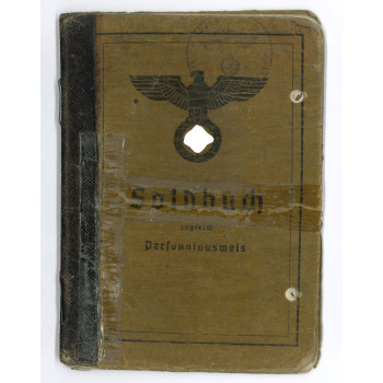 SOLDBUCH OBERGEFREITER 8.Pz.Art.Rgt. 13. WEHRMACHT 1939-1945