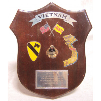PLAQUE MURALE 1st CAVALRY AIRMOBILE DIVISION US ARMY VIETNAM