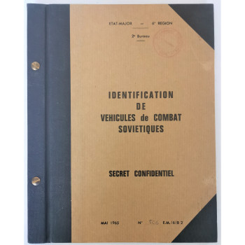 MANUEL D'IDENTIFICATION DE VEHICULES DE COMBAT SOVIETIQUES 2ème BUREAU 1965