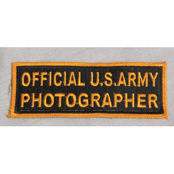 INSIGNE OFFICIAL US ARMY PHOTOGRAPHER US ARMY 2e GM