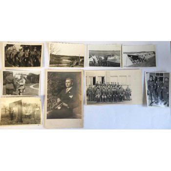 LOT DE 9 PHOTOS ORGANISATIONS PARAMILITAIRES SA RAD GRENZSCHUTZ KURLAND ALLEMAGNE 1933-1945